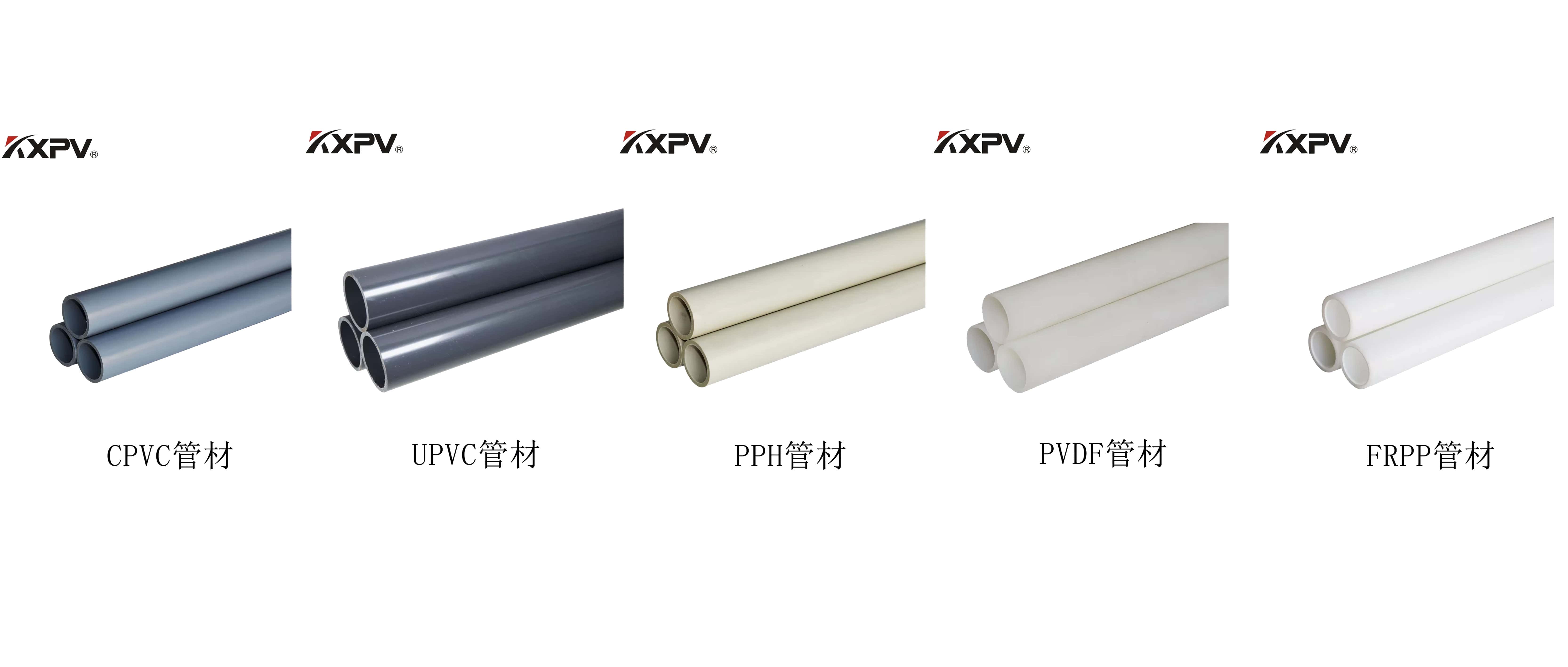 PVC、CPVC、UPVC、PP、FRP的區別及特點